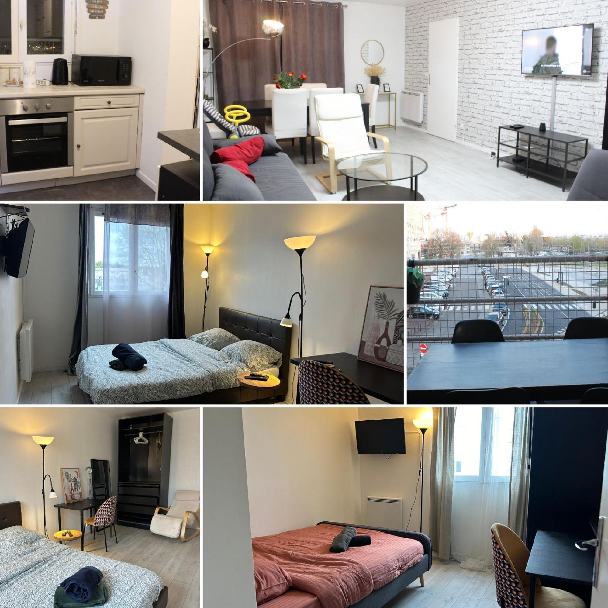 Appartement - Proche Rer - 2 Chambres & 4 Lits Double - Paris Orly Courcouronnes 外观 照片
